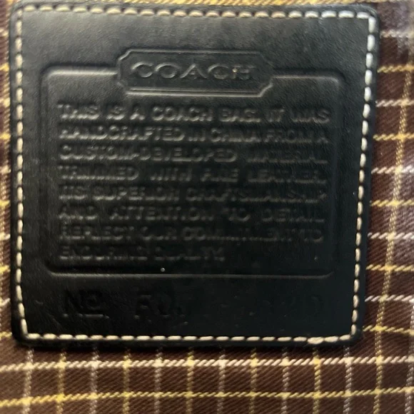 Coach Black Leather Bag with tags - Picture 4 of 6